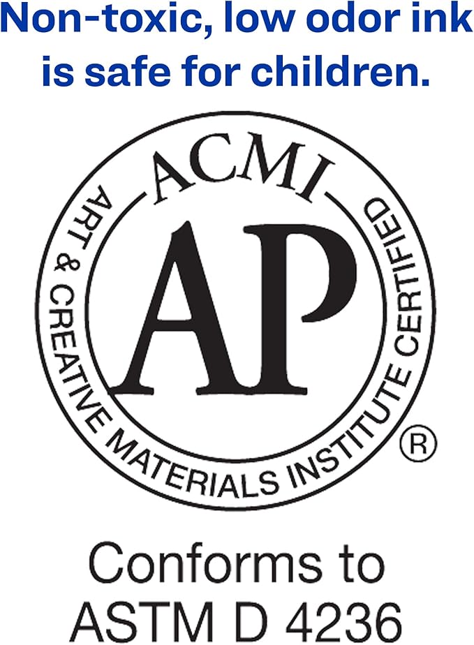 AVERY Marks-A-Lot Permanent Markers, Regular Desk-Style Size, Chisel Tip, Water and Wear Resistant, 1 Red Marker (17887)