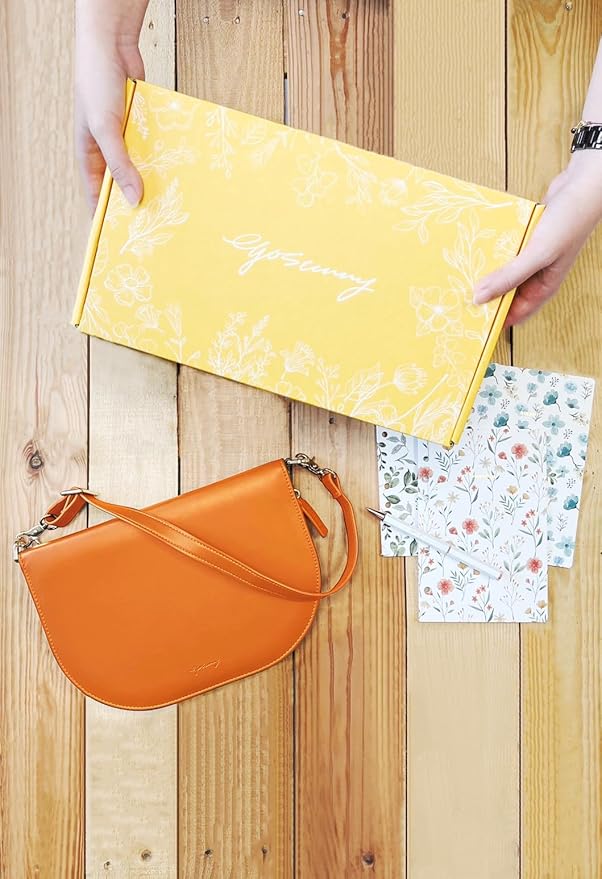 The Luna Premium Leather Journal Cover with 3 Detachable Notebooks & A Metal Ballpoint Pen - Compatible with A6 6-Ring Binder - Gift for Women - Journal Gift Set for Birthday