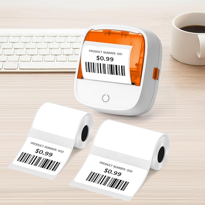 Direct Thermal Labels,2''X1.18''(50 x 30 mm) Thermal Label Sticker,Thermal Printer Labels for UPC, Barcodes, Postage, Address,Compatible with Most Desktop Label Printers 115 Labels, 3 Rolls