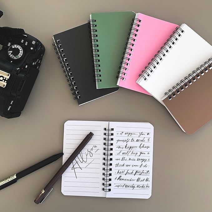 8 Pack Spiral Notebook Small Pocket Notebook 3x5 Spiral Notepads With Lined Pages, Small Top Spiral Notebook Little Mini Memo Steno Note Pads for Outdoor Home Office College School