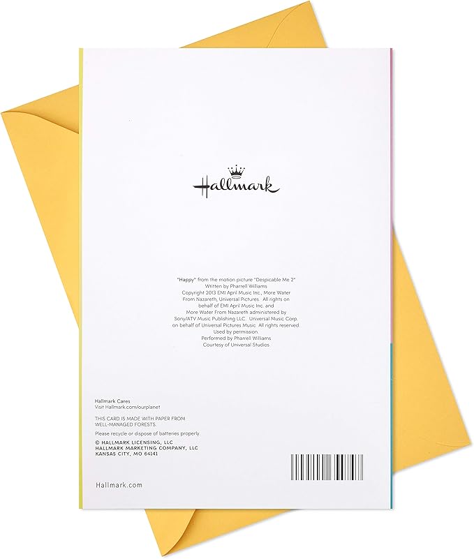 Hallmark Birthday Card for Girls with Sound (Cupcake, Plays Happy by Pharrell Williams)