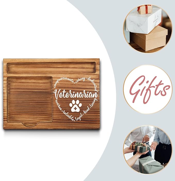 Veterinarian Sticky Note Holder, Veterinarian Thank You Appreciation Gifts for Men, Women, Veterinarian Vet Veterinary Office Desk Self-Stick Note Pad Holders GSH399