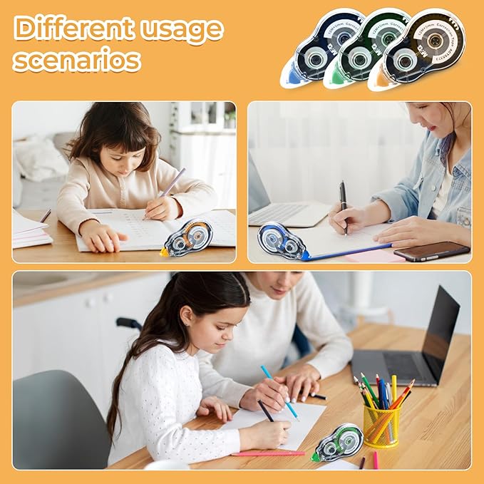 M&G 12 Pack Correction Tape,39.3 Feet Correction Tape, Easy to Use Applicator for Instant Corrections, Study Supplies and Office Products, Total 472FT/144M