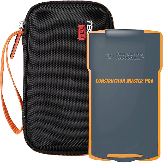 FBLFOBELI Hard Carrying Case for Calculated Industries 4065 4080 4054 Construction Master Pro Advanced Construction Math Feet-inch-Fraction Calculator, Case Only