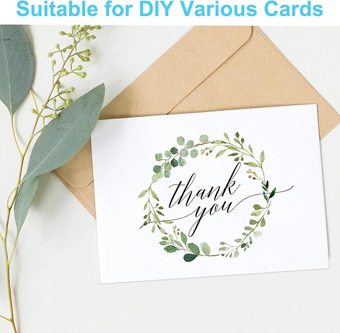 100 Pack White Cardstock Paper 5x7 Blank Cards, 250 GSM/92 lb Thick White Card Stock 5x7 for DIY Greeting Cards, Invitation Cards, Thank you cards, Blank Note Cards Cardstock Printer Paper for Crafts