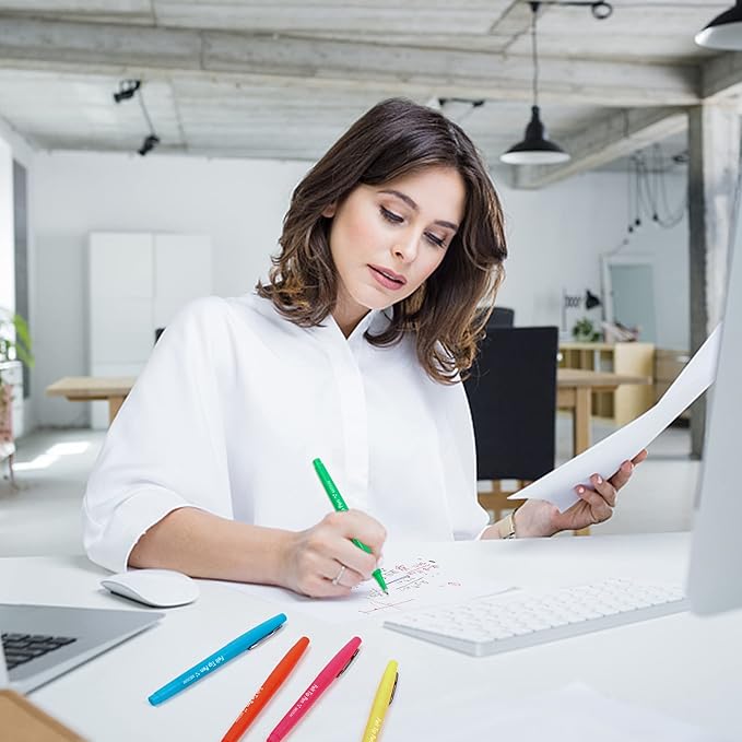 Lelix 40 Colors Felt Tip Pens, Medium Point Felt Pens, Assorted Colors Markers Pens For Journaling, Writing, Note Taking, Planner Coloring, Perfect as Art Office and School Supplies