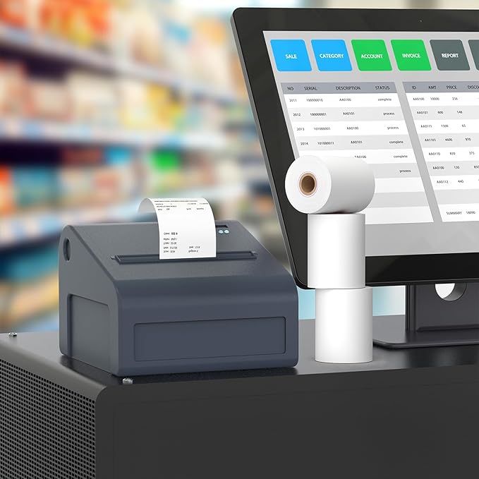 10 Rolls 2 1/4" x 85' Thermal Paper Cash Register POS Receipt Paper Fits for Most Credit Card Terminals