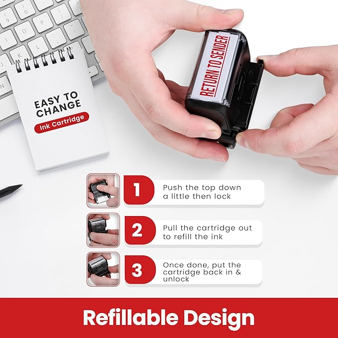 Promot Return to Sender - Self Inking Rubber Stamp