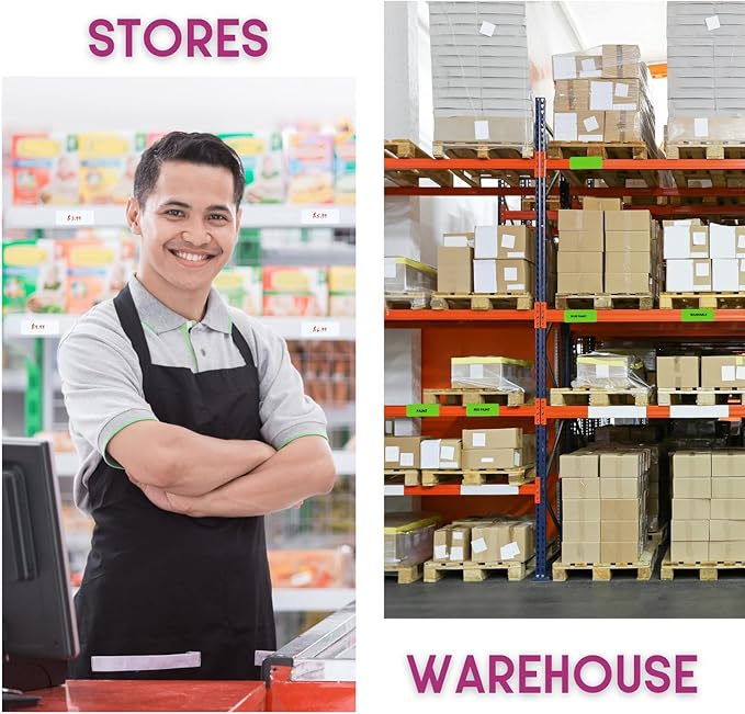 Availey 40 Pieces (3 x 2") - Full Colored Magnetic Dry Erase Labels - Reusable Strips for Classroom Home Office Garage Refrigerator Blank Writable Erasable Cards Name Tags Students Locker Shelf