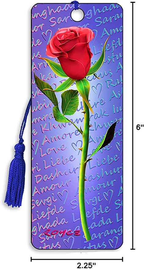 3D Lenticular Royce Bookmarks by Artgame (Flower Set)