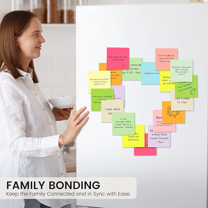 Sticky Notes, 12 Pads, 3x3 inches, Colorful Self-Stick Note Pads, Easy to Post in Office, Home, School - 12 Pastel Colors