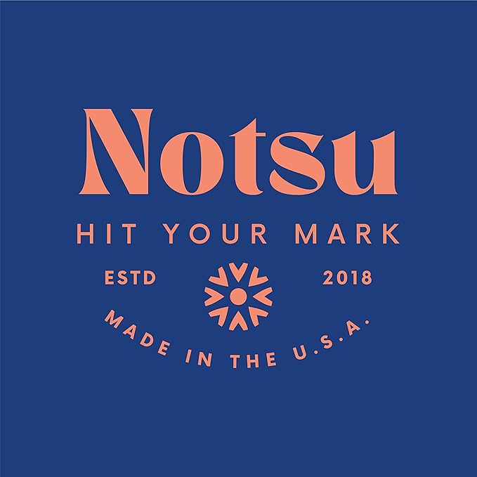 Notsu Dot Grid Small Desk Notepad 2 Pack | Minimalist Dotted Memo Note Pads with Premium Thick Paper, 3.9" x 6.3"
