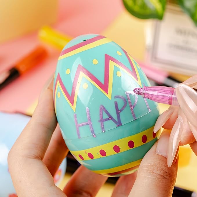 Mr. Pen- Double Line Outline Markers, 24 Colors, Shimmer Markers Outline Double Line, Metallic Outline Markers Self-Outline Metallic Markers, Outline Pens, Outline Marker, Outline Markers for Drawing