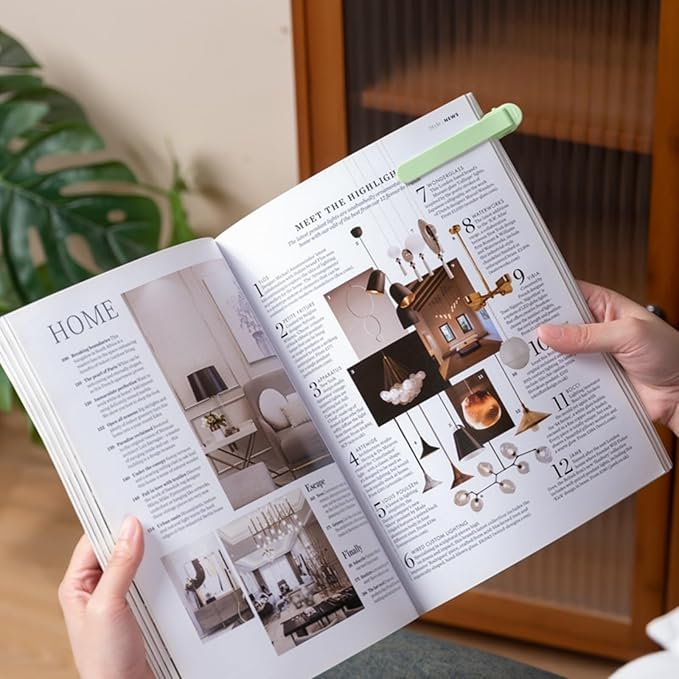 6pcs Silicone Automatic Bookmarks, Book Marks Gifts for Reading Women, Men, Kids, Book Lovers, Readers, Unique Cute Book Accessories, Stay in Place and Follow as You Read"