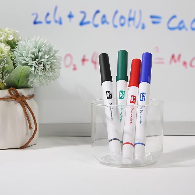 Mr. Pen- Dry Erase Markers, Fine Tip, 4 Pack, Assorted Colors, White Board Markers Dry Erase Fine Tip Markers, Whiteboard Markers, Dry Erase Pens, Dry Erase Markers Fine Tip
