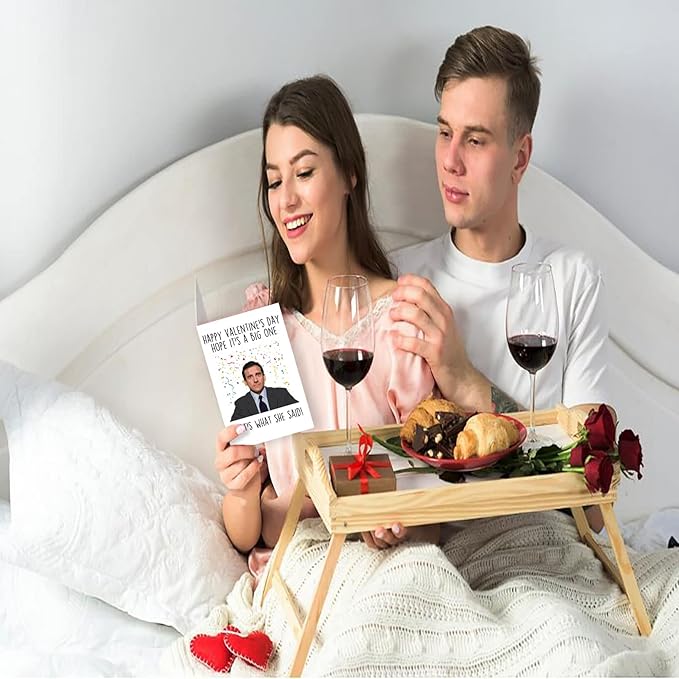 Huameigf Sweet The Office Michael Scott Themed Valentine's Day Card for TV Show Fans, Friends