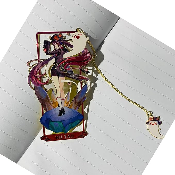Nahida Bookmark with Chain Original Genshin Impact Metal Bookmark - Collect All Your Favorite Characters!