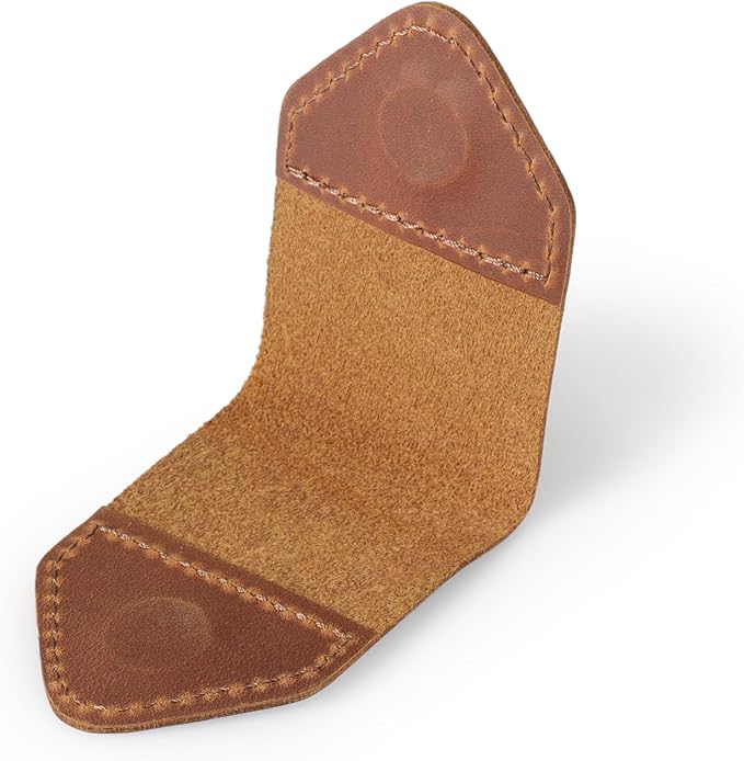 Londo Genuine Leather Handmade Bookmark (Set of 2) (Magnetic, Camel)