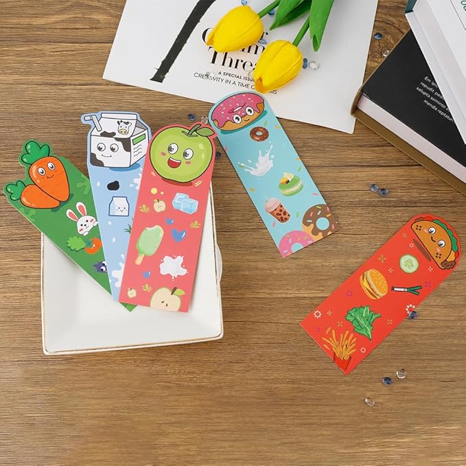 Bookmark, 36Pcs Bookmarks for Kids, Cute Bookmarks, Book Marks for Reading Kids, Kids Bookmarks, Bookmarks for Book Lovers,Book Markers, Bookmarks Bulk, Classroom Rewards, Classroom Prizes Elementary