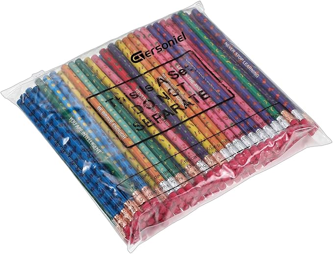Gersoniel 120 Pcs Scented Pencils Bulk for Kids Inspirational Motivational Cute Fun Fruit Wood Smelly Graphite Pencils with Erasers for School Classroom Office Students Girls Boys Gifts Supplies