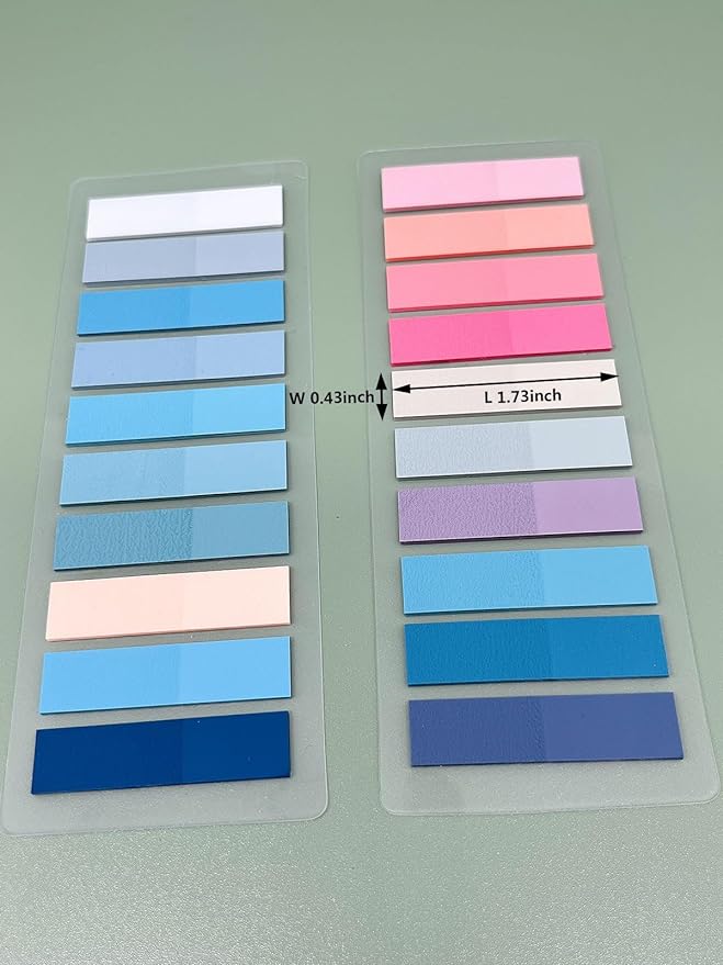 3600pcs Books Tabs for Annotating Books, Clear Sticky Notes, Morandi Sticky Tabs for Books annotating, Page Markers, Multi-Colored Writable and Repositionable Annotation Supplies