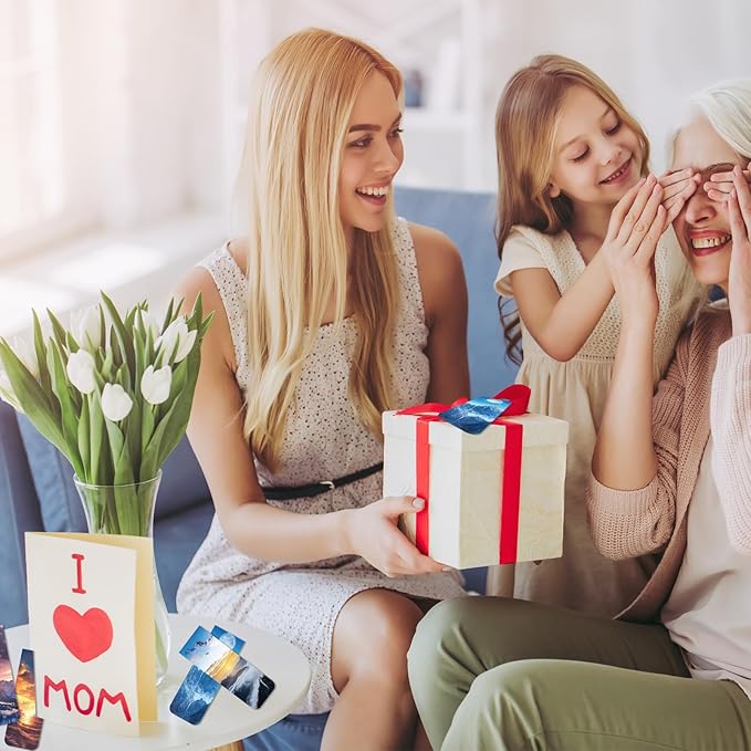 48 Pieces Magnetic Bookmarks Magnet Page Markers - Book Marks for Reading Women & Men with Storage Boxes - Cute Magnet Bookmark Clips for Reading Pleasure(Scenery)