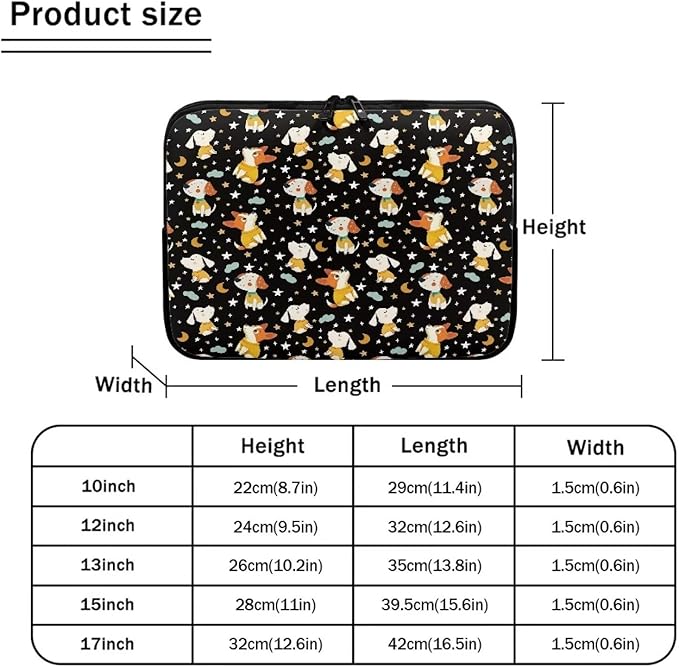 Corgi Dog Printed Computer Bags for Laptops, Water Resistant 15 Inch Laptop Bag Laptop Briefcase Travel Case for Women Men Teens, Compatible with Most Laptops