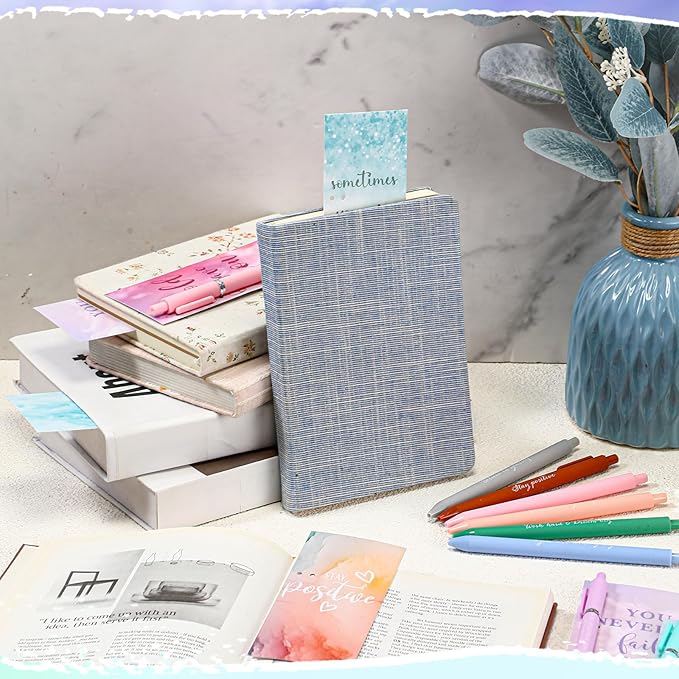 Quelay 30 Set Christmas Inspirational Gift Bulk with Motivational Pens Inspiring Quote Bookmarks Team Building Gifts for Employees Appreciation Team Women Staff Gifts Bulk Volunteers(Inspirational)