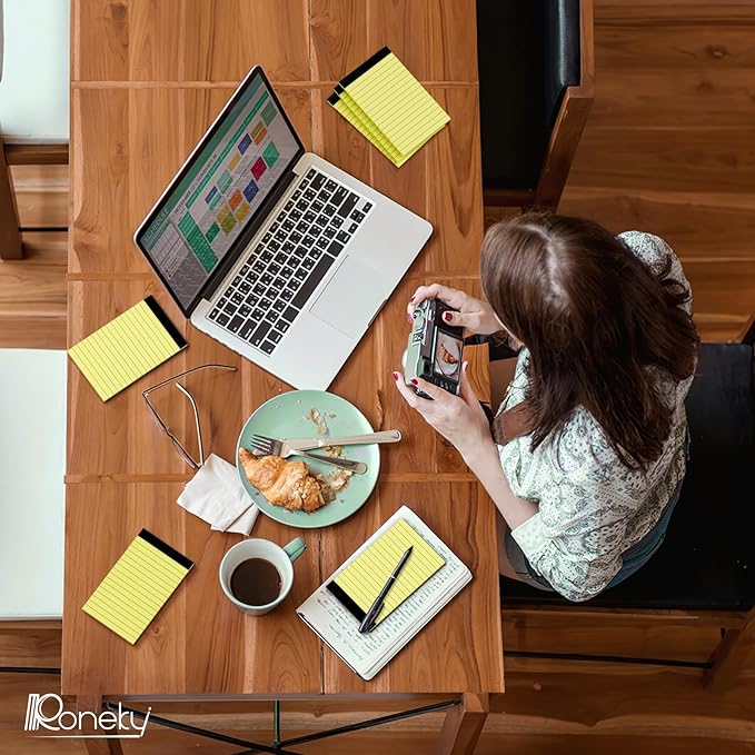 10 Pack Note Pads 3 x 5 Notepads, Small Notepad Pocket Size Notebook Scratch Paper Pads Narrow Ruled, 3x5'' Memo Pad Note Pads of Lined Paper Notepad To-Do Small Writing Pad for Lists Work Home Office