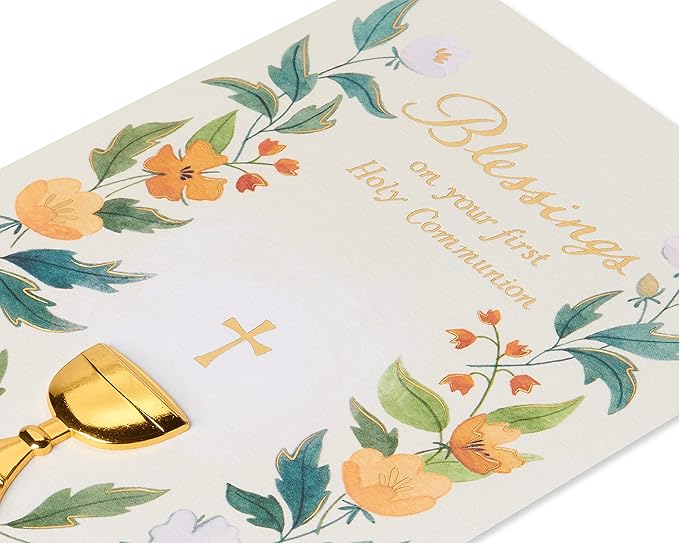 Papyrus First Communion Card (Faith and Love)