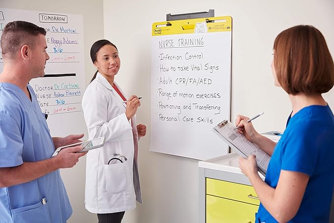 Post-it Super Sticky Easel Pad, 25 x 30 Inches, 30 Sheets/Pad, 6 Pads, Large White Premium Self Stick Flip Chart Paper, Super Sticking Power (559VAD6PK)