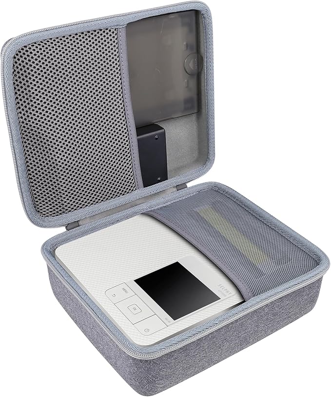 Aenllosi Hard Case for Canon Selphy CP1500 CP1300 CP1200 4x6 Photo Printer,Storage for Charger,Color ink and Paper Accessories(Grey,Case Only)