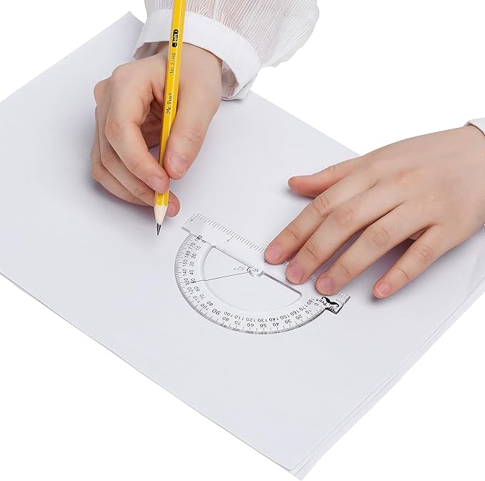 Mr. Pen- Small Protractor, 4 Inch Protractor, Pack of 3, Protractor Ruler, Drafting Tools, Protractor for Kids, Protractors Classroom Set, Protractor, Protactor 4 Inch, Math Geometry, School Supplie