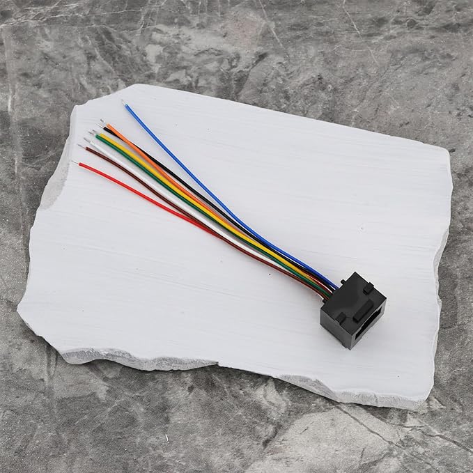 ECSiNG 5Pcs RJ45 Telephone Adapter Wire Cord 8P8C RJ45 Socket Wired Suitable for Telephone Fax Machine Intercom Doorbell Video Doorbell 10cm