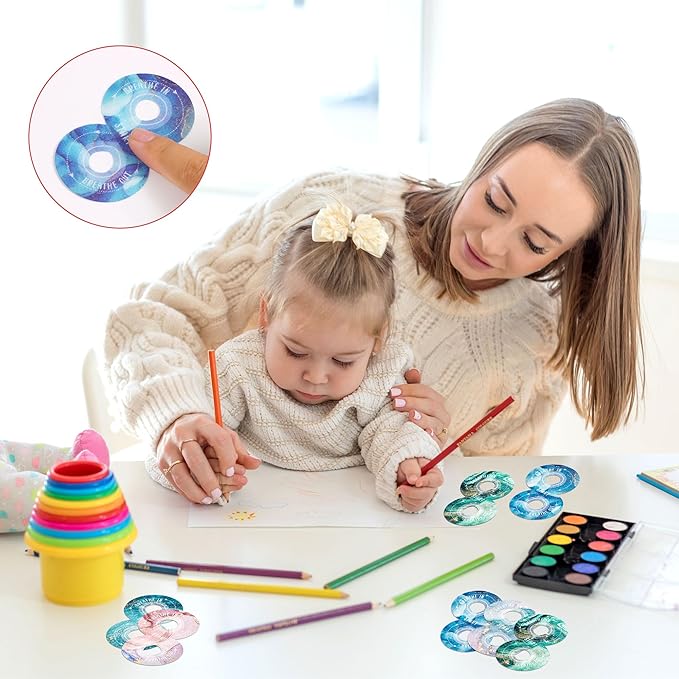 36Pcs Calm Strips for Anxiety Sensory Calm Strips Anti Stress Anxiety Relief Items Tactile Textured for Breathing Exercise Fidget Strips for Kids Teens Adults Home Classroom Supplies (Mable)