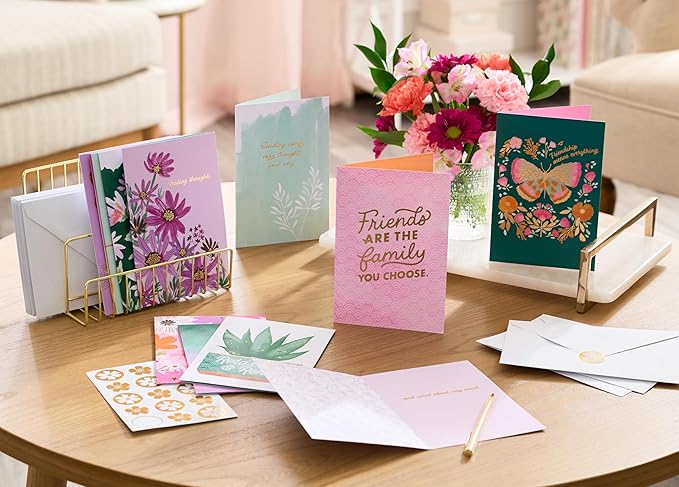 American Greetings 15-Count Thinking of You Card Bundle with Envelopes- Get Well, Support, Friendship, and Sympathy