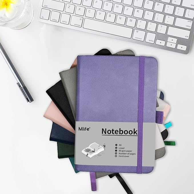 A6 Small Journal Notebook, Lined Pocket Notebook with Pen Holder, Mini Notebook Hardcover, 192 Pages, 3.9 inches * 5.5 inches Jurnal for Women and Man(1PACK Turquoise)