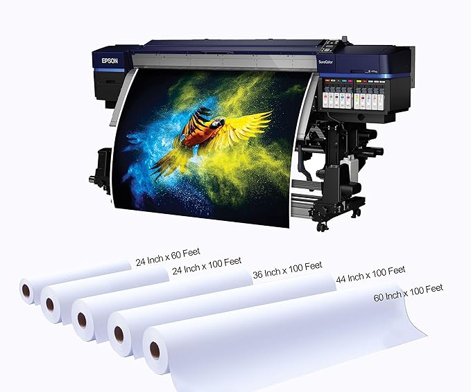 Premium Polyster Matte Canvas Roll, Quick Dry, Wide Format Inkjet Printer Compatible, Perfect for Fine Art, Photography, Giclée Printing, Archival Quality Prints. (24"x100' 290gsm Polyester)