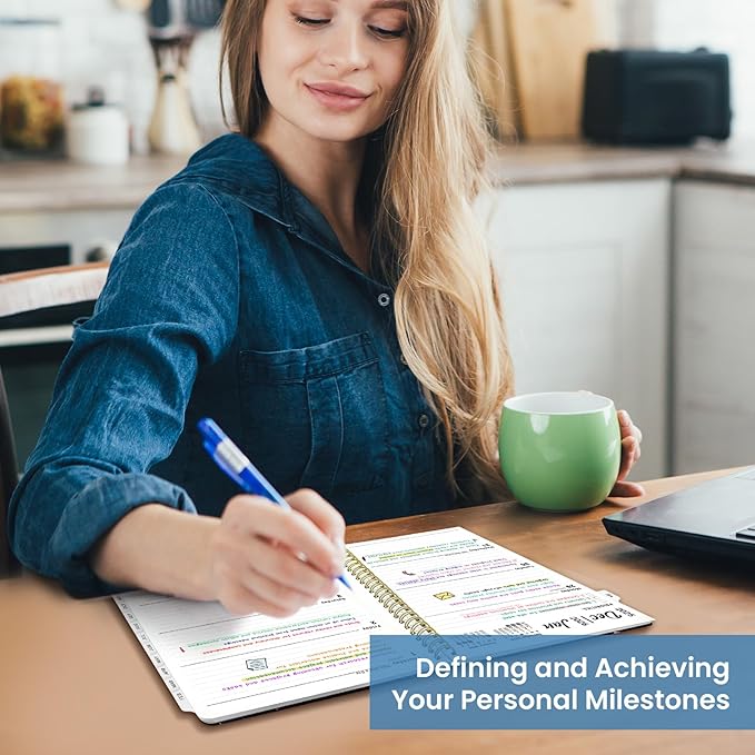 2026 Planner, Weekly and Monthly Planner for Women, January 2026 to December 2026, Pretty Hardcover 2026 Calendar Planner Book with Tabs, Inner Pocket, Spiral Bound, Perfect Office Home School Supplies - 6.3" x 8.5", Celestial