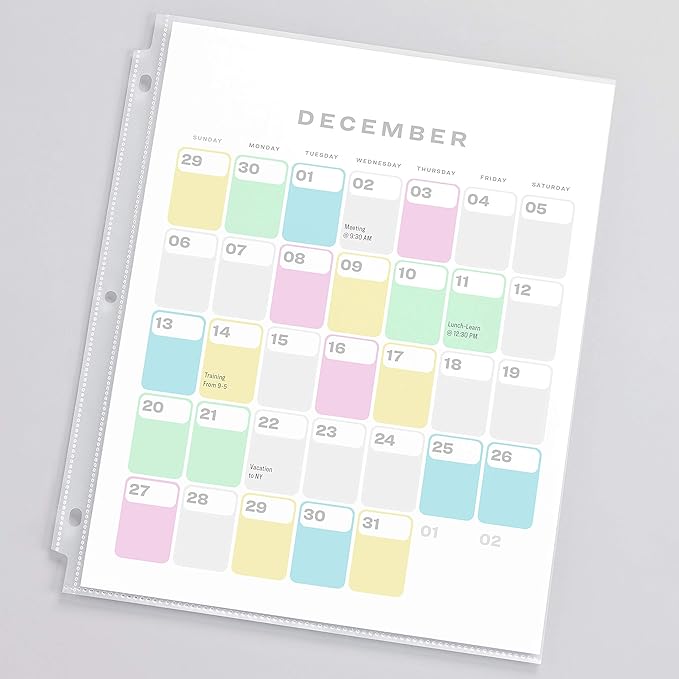 Avery Semi-Clear Standard Weight Sheet Protectors, Top Load, 100 Document Protectors (75536)