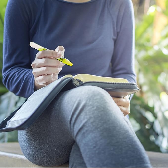 U.S. Office Supply Bible Safe Gel Highlighters, Pack of 16-2 Sets of 8 Bright Neon Fluorescent Highlight Colors Yellow, Orange, Pink, Purple, Green, Blue - Won't Bleed, Fade or Smear - Study Guide