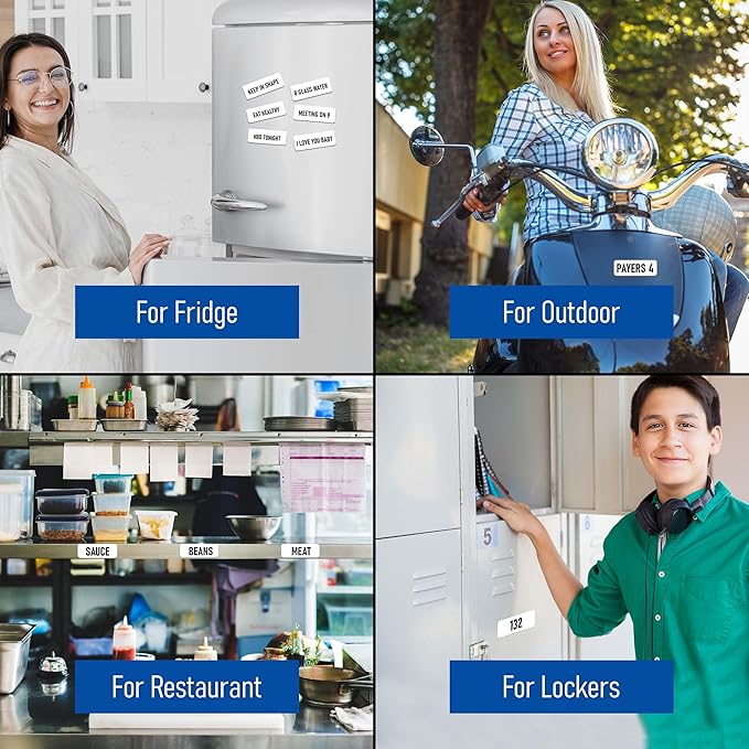 Dry Erase Magnetic Label 2 x 1 inch