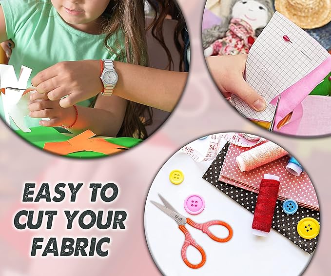 ARSUK -Stork Shape Needlework Scissors 9cm Steel for Sewing Tailoring Home Craft Tools Premium Grade Stork Embroidery Scissors-Black And White Colour