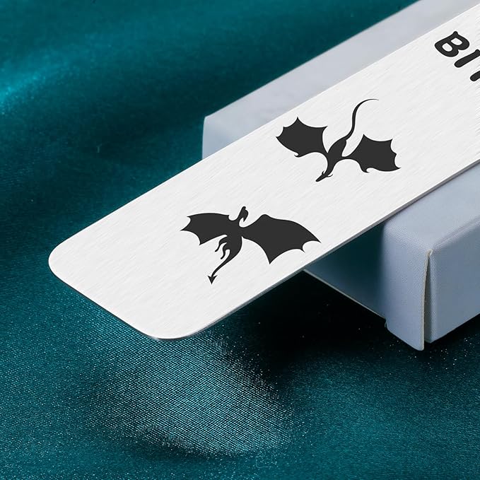 Funny Bookmark for Book Fans Merch Merchandise Bookmark Gifts Dragon Bookmark Gift for Women Men Friend Book Lover Bookish Bookworm Book Nerd Book Club Gift Idea Birthday