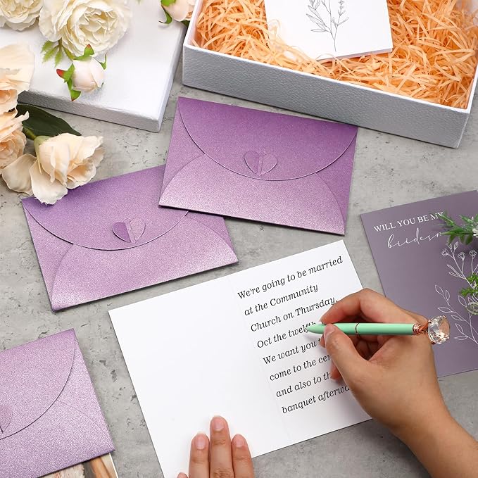 Spakon 16 Pcs Will You Be My Bridesmaid Cards with Envelopes Watercolor Greenery Floral Bridal Proposal Maid of Honor Matron of Honor Invited Favor for Bridal Shower Wedding (Artistic Style)