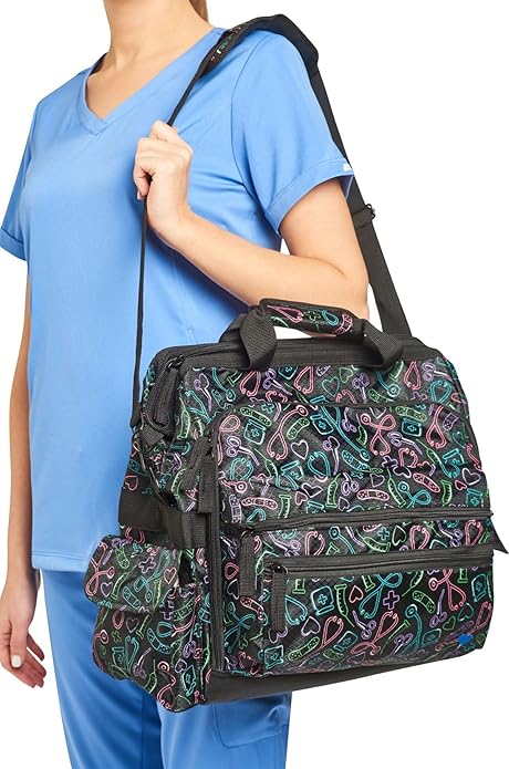 Nurse Mates Ultimate Nursing Bag | Multiple Compartments | Interior Laptop Compartment | Durable Zippers