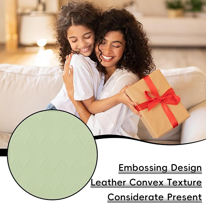 Lined Journal Notebook for Women Men, 192 Pages 100 GSM Thick Paper, Hardcover | Embossed Leather Journals for Writing, A5 College Ruled | Business, Work & School, 5.8"×8.5"(Green)