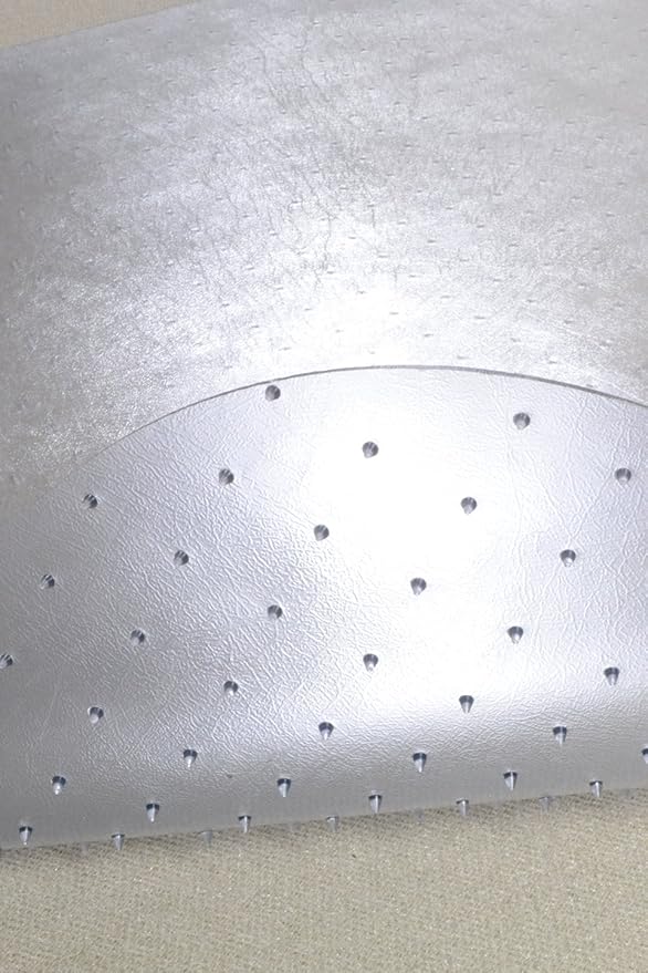 Evolve Modern Shape 42"x 56" Clear Office Chair Mat with Lip for Low and Medium Pile Carpet, Made in The USA by Dimex, C5D5001J