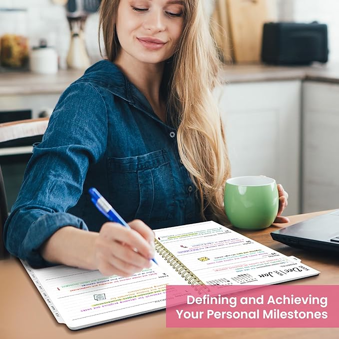 2026 Planner, Weekly and Monthly Planner for Women, January 2026 to December 2026, Pretty Hardcover 2026 Calendar Planner Book with Tabs, Inner Pocket, Spiral Bound, Perfect Office Home School Supplies - 8.5" x 11", Jellyfish