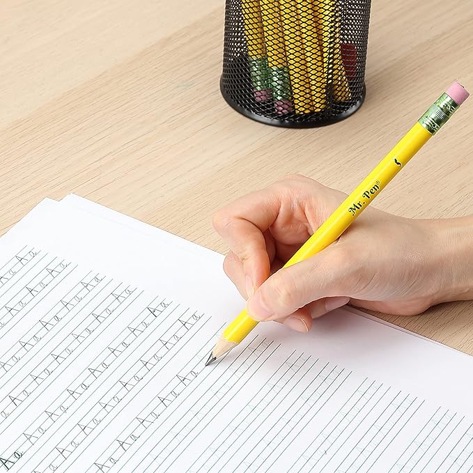 Mr. Pen- Jumbo Pencils, 10 Pencils and 1 Sharpener, Big Pencil, Fat Pencils, Jumbo Pencils for Preschoolers, Fat Pencils for Kindergarten, Thick Pencils, Big Pencils for Preschoolers, Large Pencil.